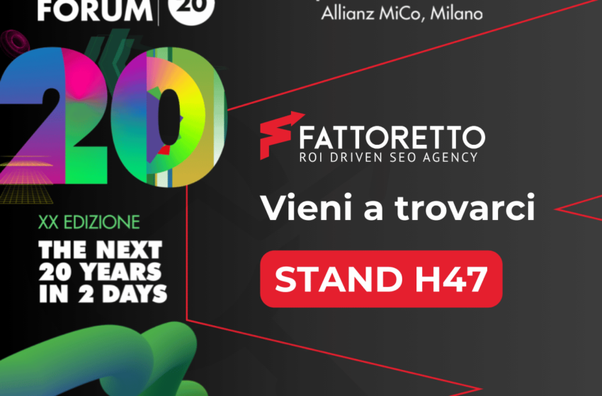  Fattoretto Agency al Netcomm Forum 2025: SEO Data-Driven, AI e automazione per la massima marginalità degli eCommerce